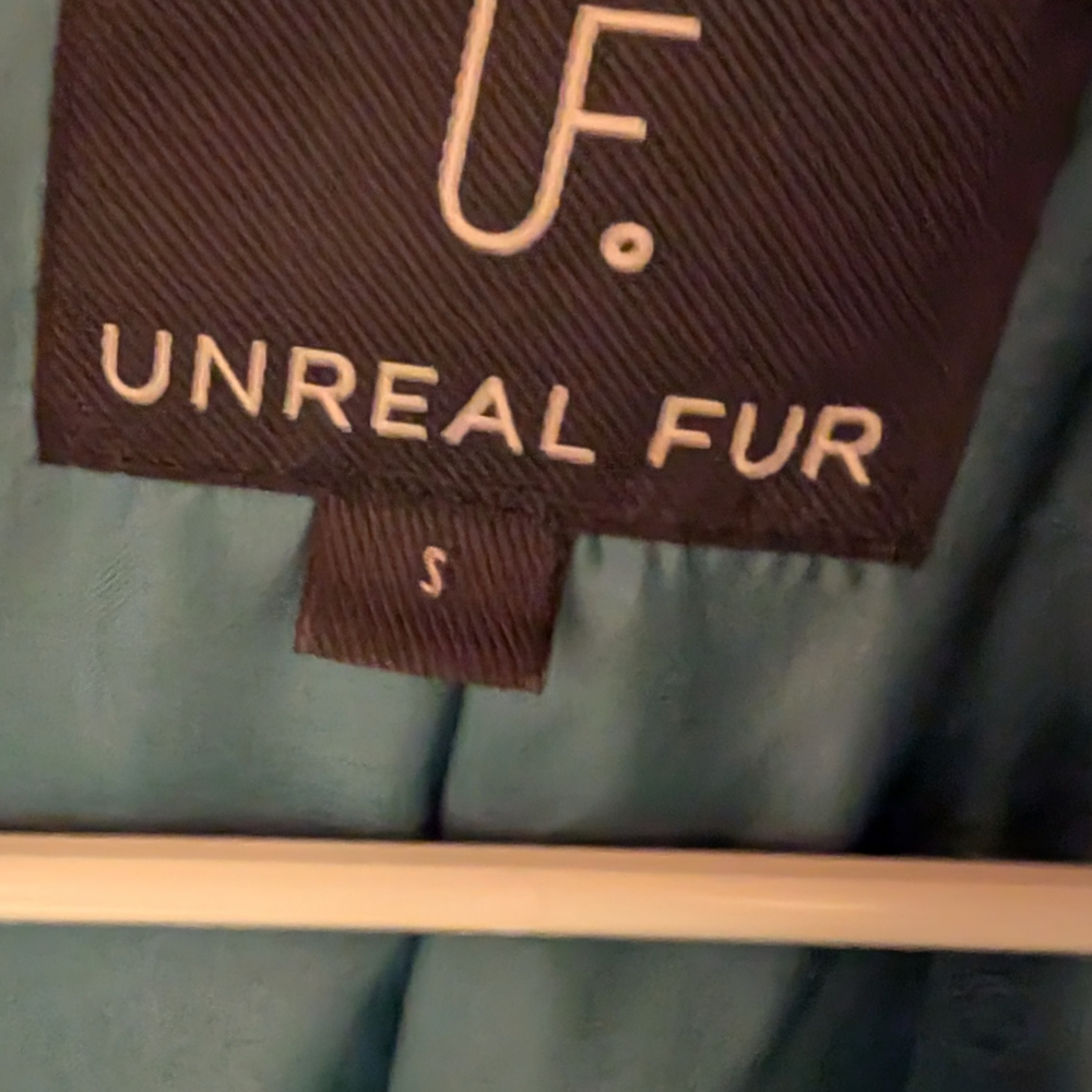 'Unreal Fur' Teal Teddy Jacket - Picture 2 of 4
